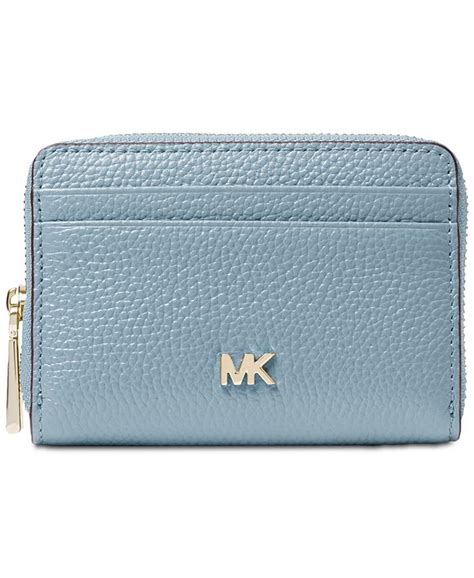 michael michael kors pebble leather zip-around coin & card case|Michael Kors Jet Set Small Zip Around Card Case .